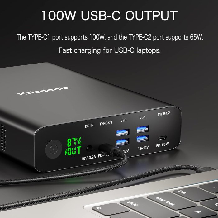 Krisdonia 64000mAh PD 100W Power Bank (image 2)